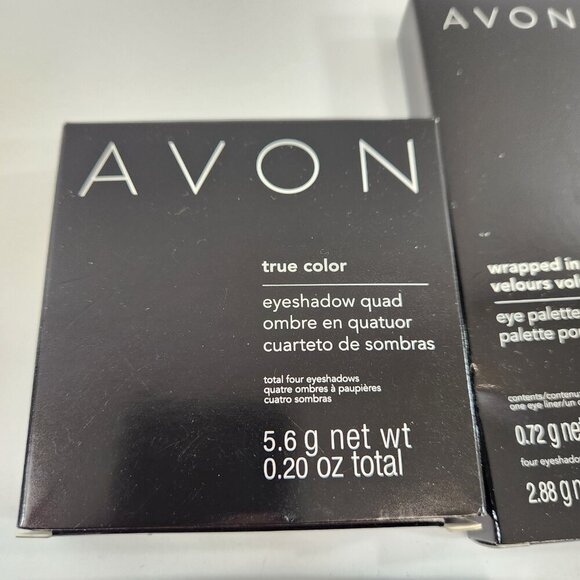 Avon True Color Eyeshadow Wrapped in Velvet Palette Shine Attract Lipstick NEW - Picture 4 of 6